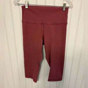 Lululemon High-Waist Capri Leggings - Dusty Rose